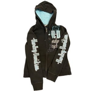 Harley Davidson y2k hoodie